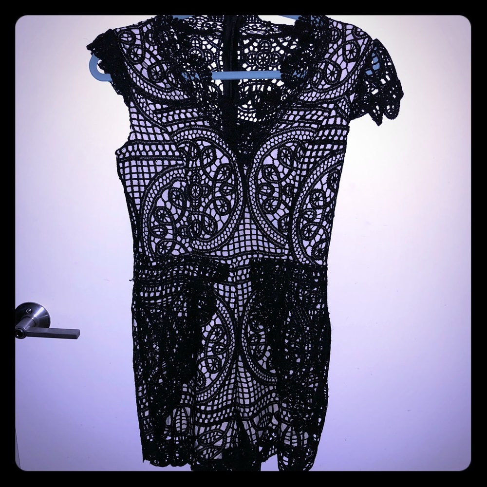 Women’s sexy lace ROMPER size SM black lace